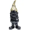 Image de Déco nain noir fleurs debout 30cm Kare Design