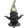 Image de Statuette - KARE - Nain Noir Fleurs Zen - 19 cm - Polyrésine - Design Contemporain
