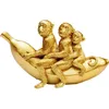 Image de Déco trio singes dorés banane Kare Design