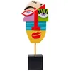 Image de Déco visage abstrait multicolore Kare Design