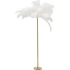 Image de Lampadaire - KARE - Plumes 165cm - Blanc - Métal - Design contemporain