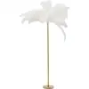 Image de lampadaire plumes 165cm blanc