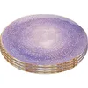 Image de Assiettes - Kare Design - Shirley - Violet - 26 cm - Set de 6 pièces