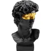 Image de Déco buste homme noir profil masque doré Kare Design