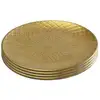 Image de assiettes diva dorées 20cm set de 4