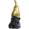 Image de Figurine nain de jardin noir 21 cm GNOME