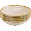 Image de assiettes creuses nala roses 20cm set de 4