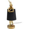 Image de Lampe Animal lapin 50cm dorée et noire Kare Design