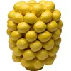 Image de KARE Vase citrons jaunes relief 40 cm   Vase déco intérieur contemporain
