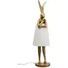 Image de lampadaire animal lapin 150cm doré