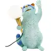 Image de lampe raton laveur bleu
