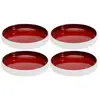 Image de assiettes creuses colorino rouges 21cm set de 4