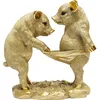 Image de Déco cochons curieux 20cm dorés Kare Design