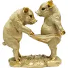 Image de déco cochons curieux dorés