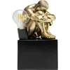 Image de Lampe homme recroquevillé doré Kare Design