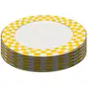 Image de assiettes harlequin 27cm jaunes set de 6