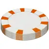 Image de assiettes harlequin 27cm oranges set de 6