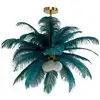 Image de suspension plumes vertes