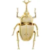 Image de Déco murale scarabée rhinocéros doré Kare Design