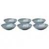 Image de assiettes creuses organic 22cm bleues set de 6