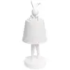 Image de lampe animal lapin led 29cm blanche