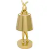 Image de lampe animal lapin led 29cm dorée
