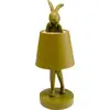 Image de lampe animal lapin led 29cm verte