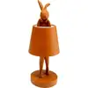 Image de lampe animal lapin led 29cm orange