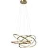 Image de Suspension Saturn LED dorée Kare Design