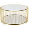 Image de table basse wire double 80cm laiton kare design