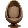 Image de fauteuil pivotant eye ball noyer kare design