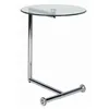 Image de Table dappoint - KARE - Easy Living - Plateau en verre - Métal brillant - Gris