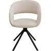 Image de chaise avec accoudoirs pivotante gina noire kare design