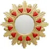 Image de miroir coeurs enflammés 38cm