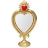 Image de miroir de table coeur enflammé 30cm