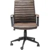 Image de Chaise de bureau pivotante Labora marron foncé Kare Design