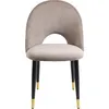 Image de Chaise Iris velours taupe Kare Design