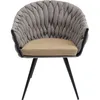 Image de Chaise avec accoudoirs Knot marron Kare Design
