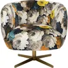 Image de Fauteuil pivotant Pivoines jaunes Kare Design