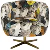 Image de fauteuil pivotant pivoines jaunes kare design