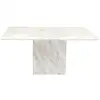 Image de table artistico marbre blanc 160x90cm kare design