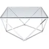 Image de Table basse Cristallo 80x80cm argentée Kare Design