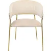 Image de Chaise avec accoudoirs Belle velours crème Kare Design