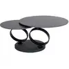 Image de Table basse noire avec plateaux pivotants beverly kare design