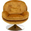 Image de Fauteuil pivotant Cosy velours ocre Kare Design