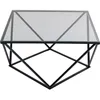 Image de Table basse Cristallo 80x80cm noire Kare Design