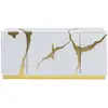 Image de buffet cracked blanc et doré kare design