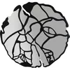 Image de Miroir Pieces 100cm noir mat Kare Design