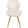 Image de Chaise Viva velours crème et or Kare Design
