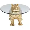 Image de Table basse doré kare design hippopotame